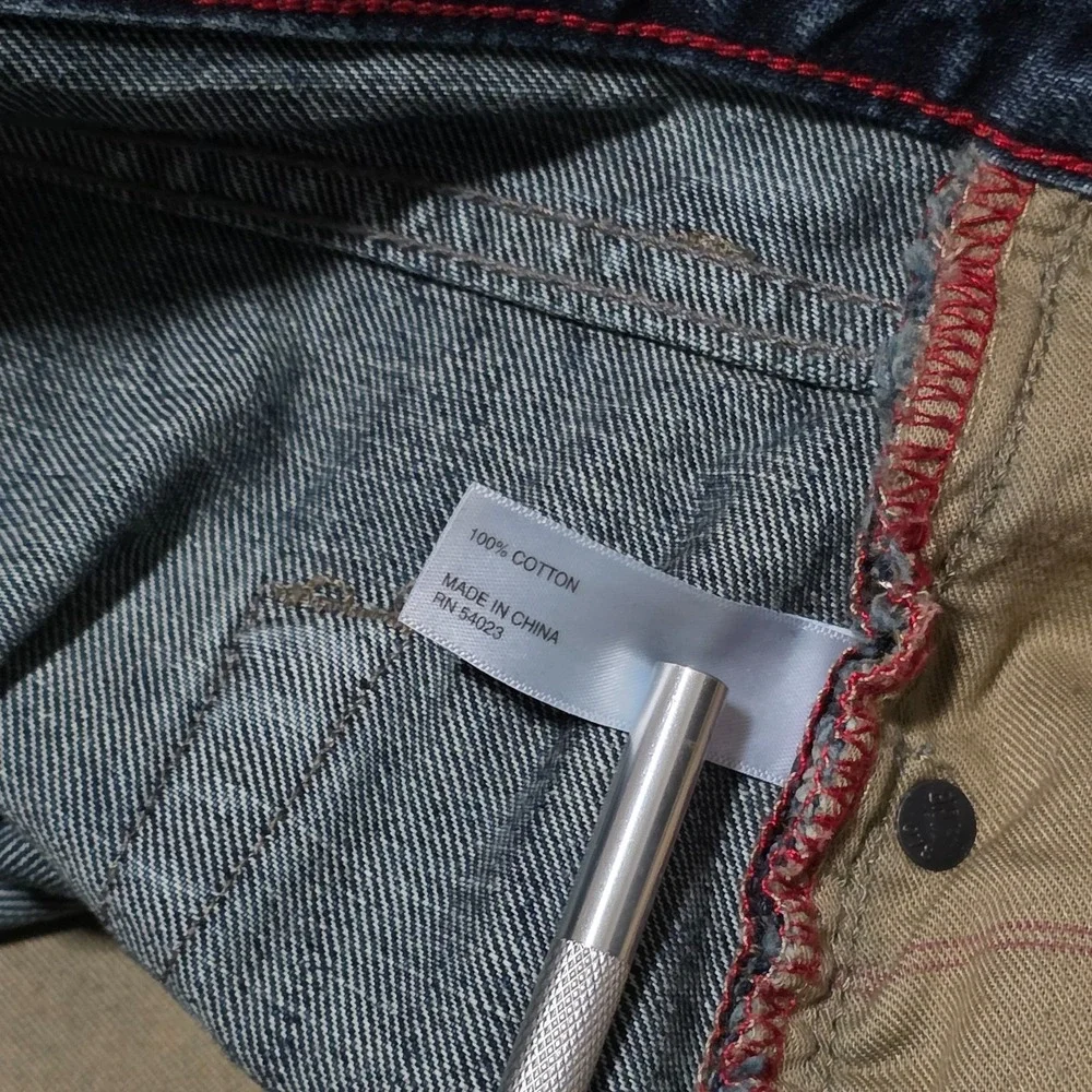 Banana Republic Traveler Mens 40x34‎ Straight Fit Denim Jeans Blue